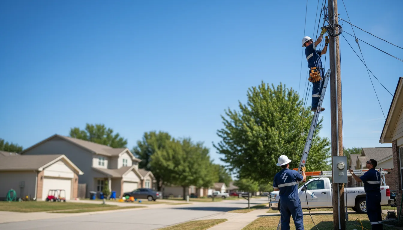Residential electrician providing installation services in Marshall, MI